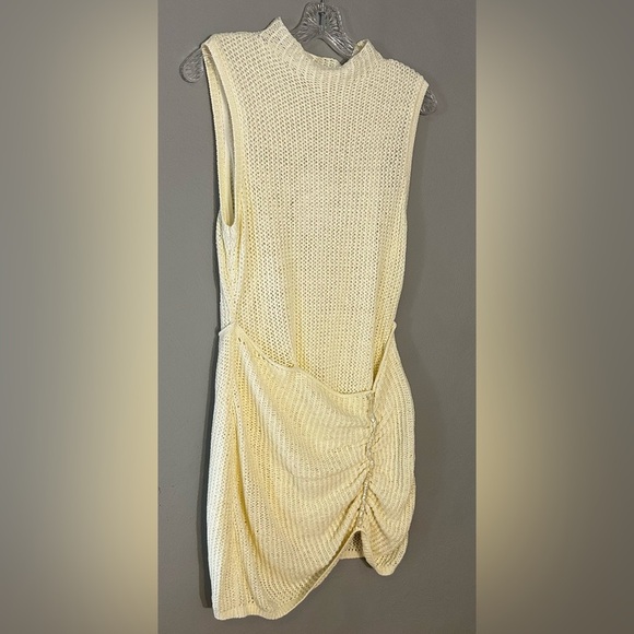 Torn by Ronny Kobo Kate Sleeveless Seashell Textured Knit Mini Dress  Medium - Picture 5 of 8